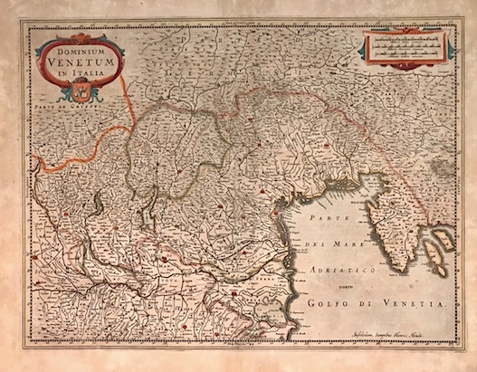 Mercator Gerard - Hondius Jodocus Dominium Venetum in Italia 1638 Amsterdam 